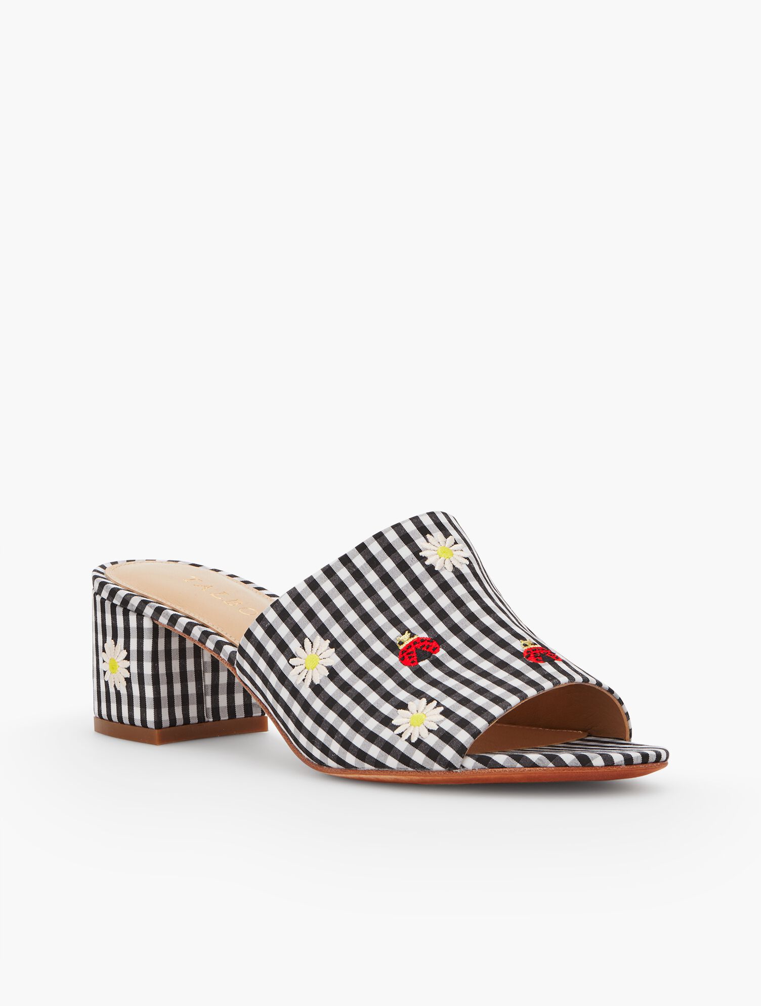 Georgia Gingham Garden Slide Sandals