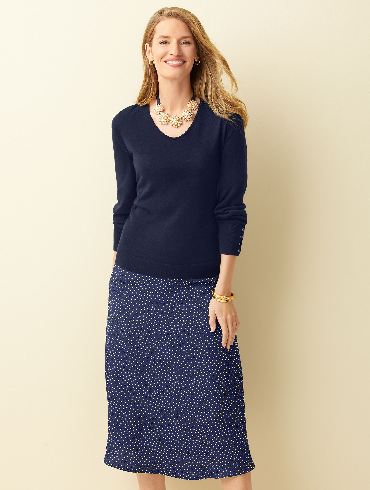 Midi Skirt - Polka Dot