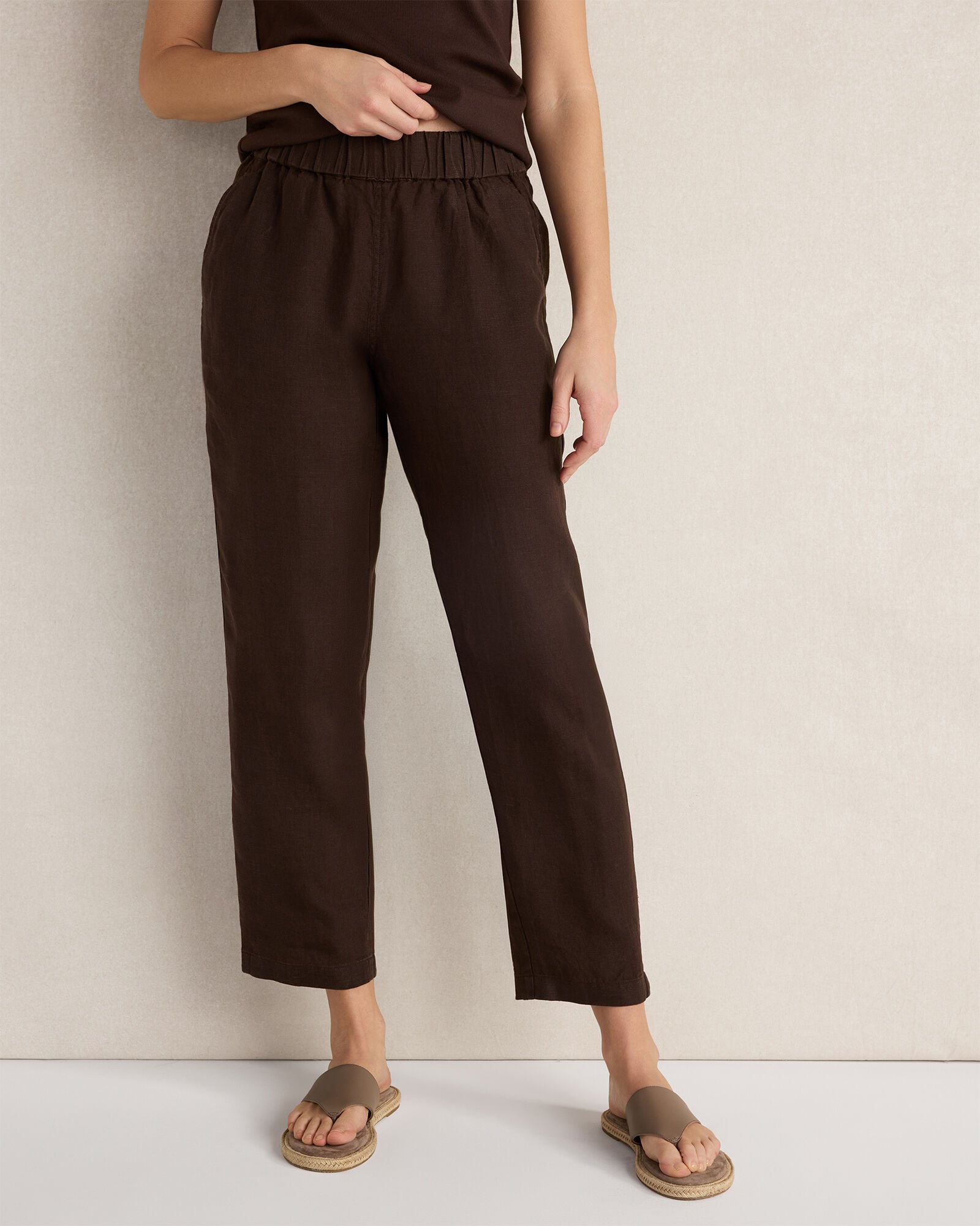 Linen Tapered Pants