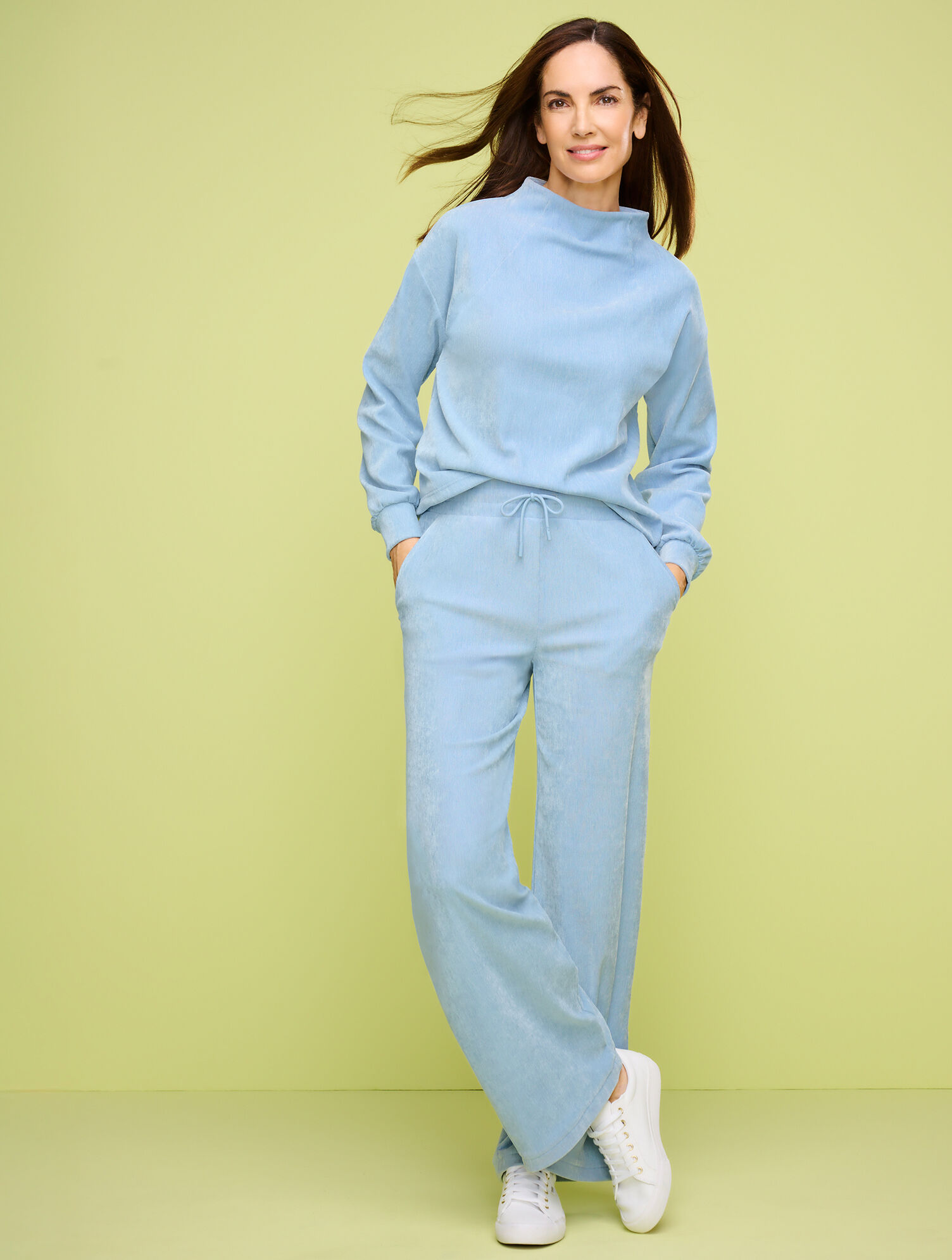 Velour Wide Leg Pants