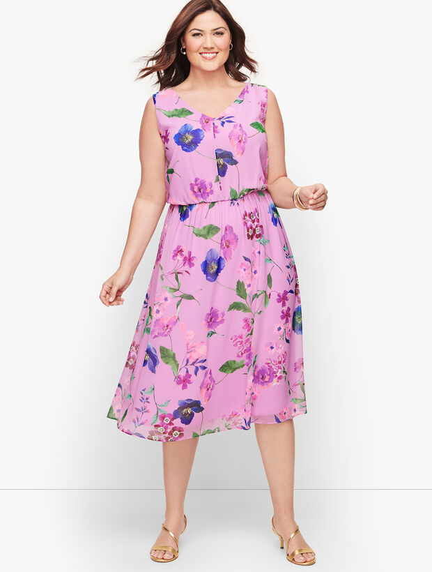 slim fit dress slacks White Mark Women's Plus Size Solid Fit and Flare Dress, Lilac, 1x main image 0