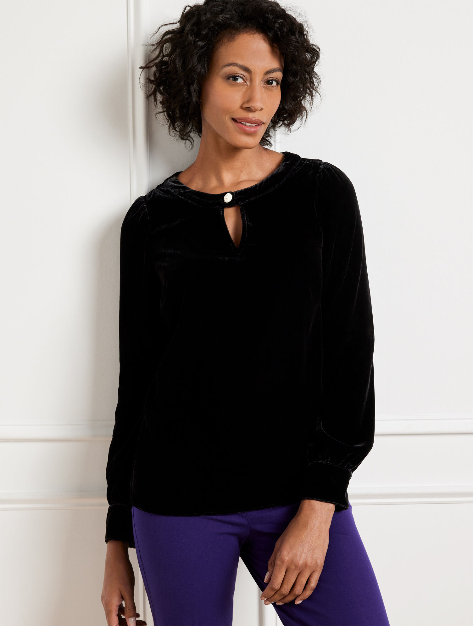 Effortless Velvet Top