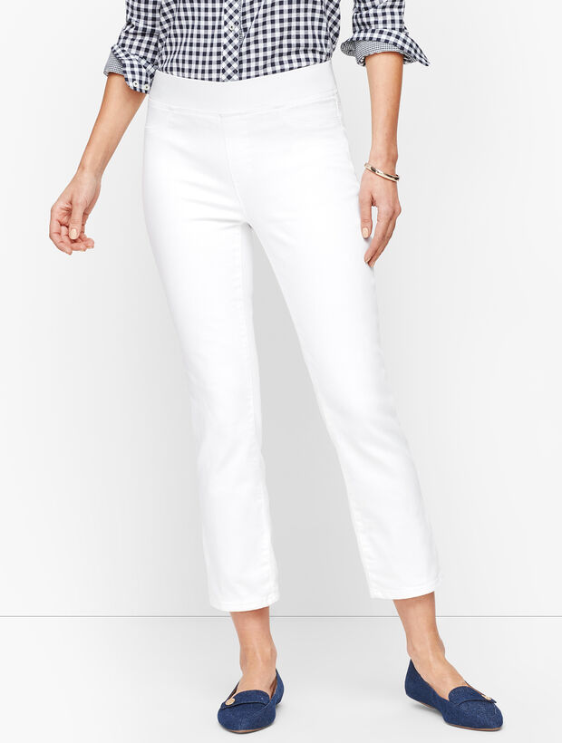 Sculpt Crop Flare Jeans - White