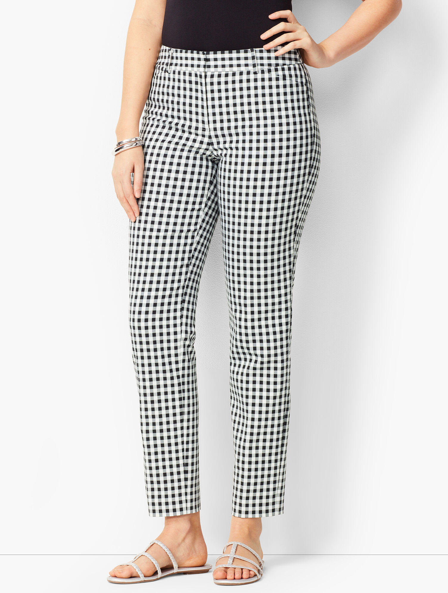 ボトムス House on the Hill Pants Checker Talbots Hampshire Ankle Pants - Curvy Fit - Gingham | Talbots