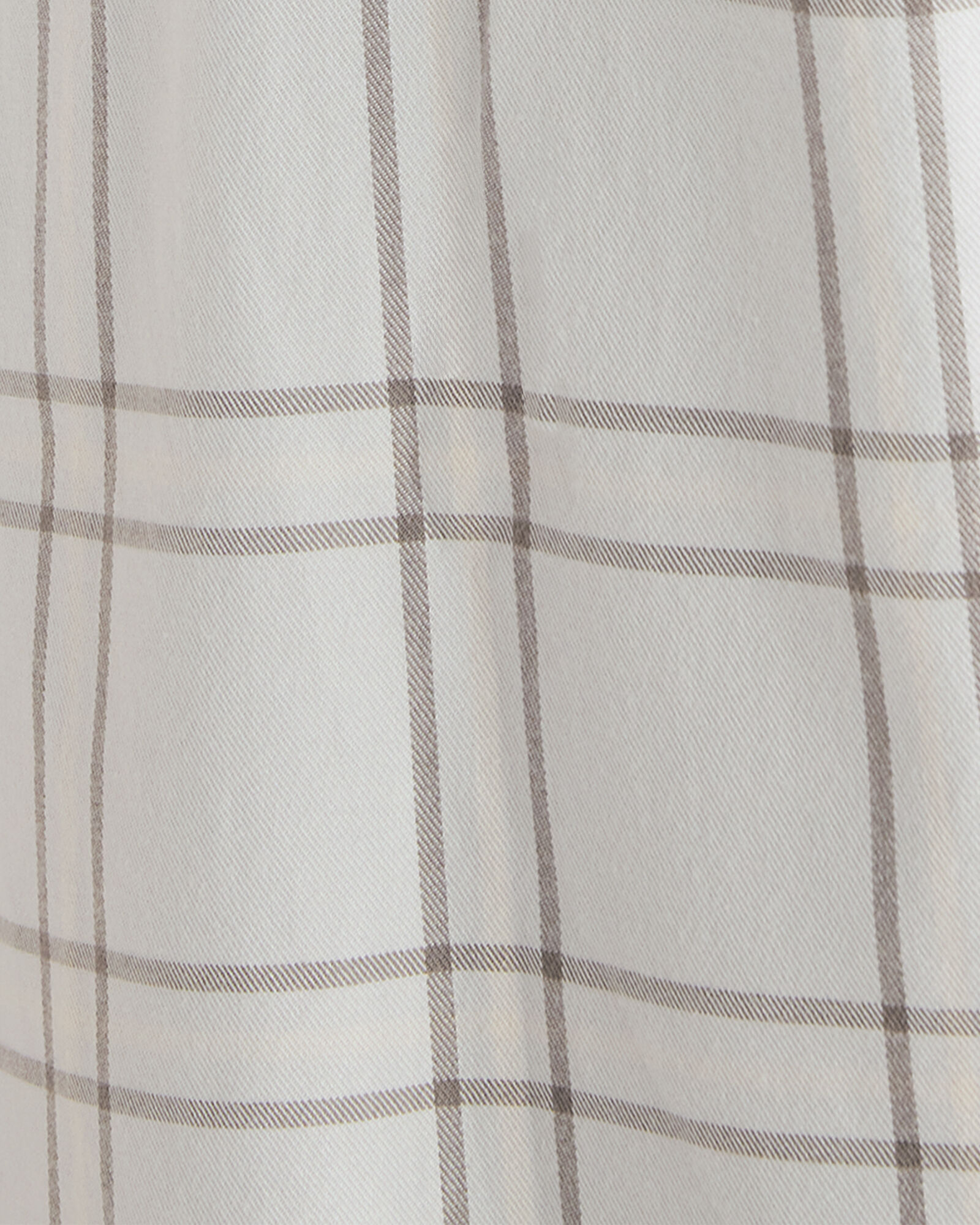 Lightweight Flannel Windowpane Robe