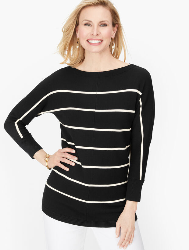 Dolman Sleeve Sweater - Stripe