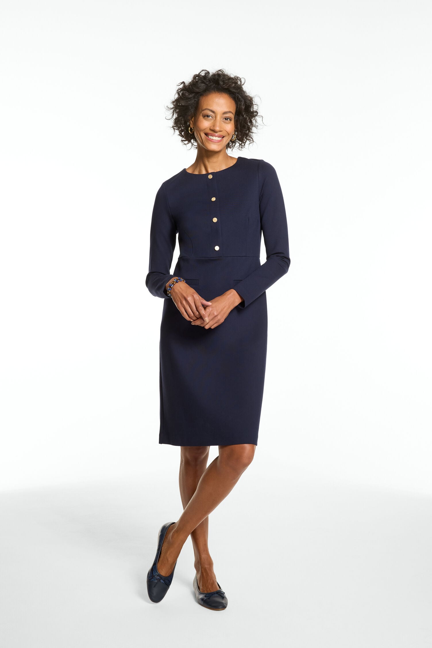 Polished Ponte Sheath Dress