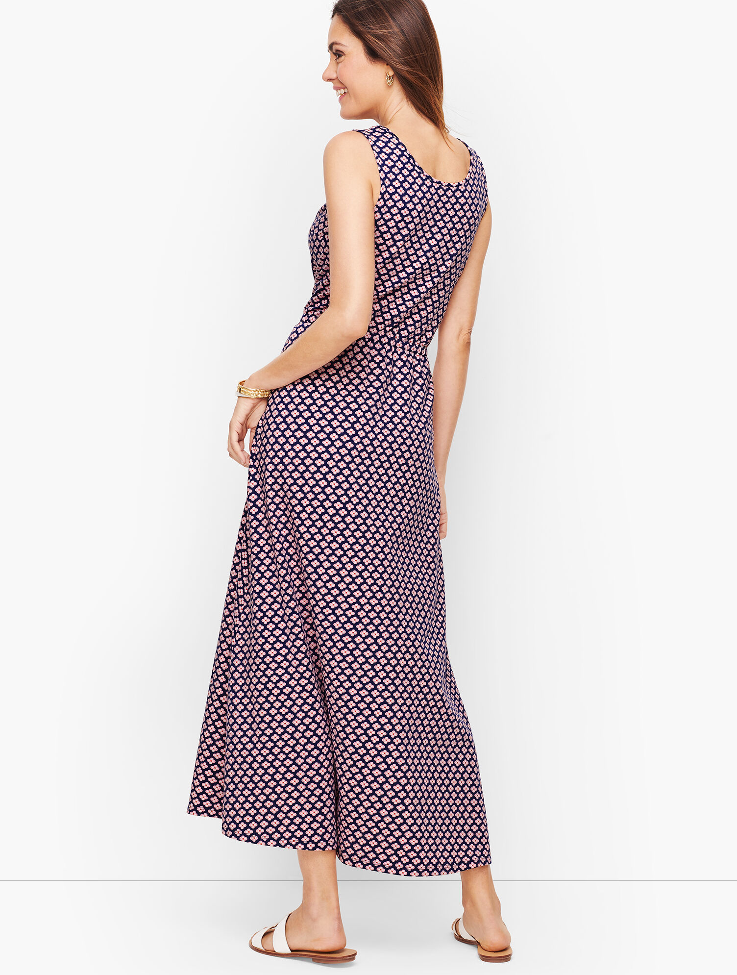 Jersey Maxi Dress - Daisy Print