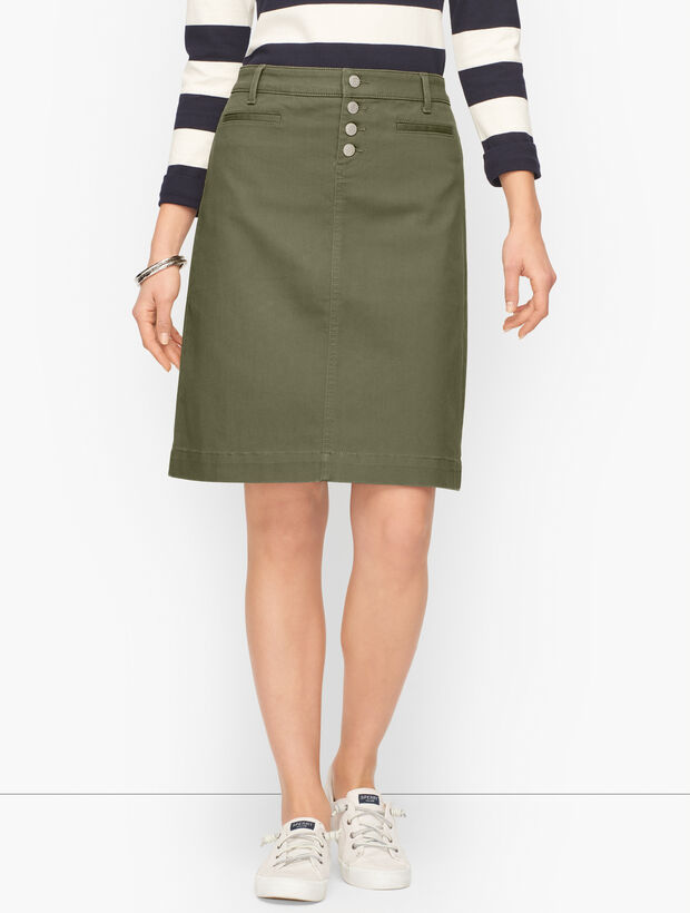 Denim A-Line Skirt - Sagebrush