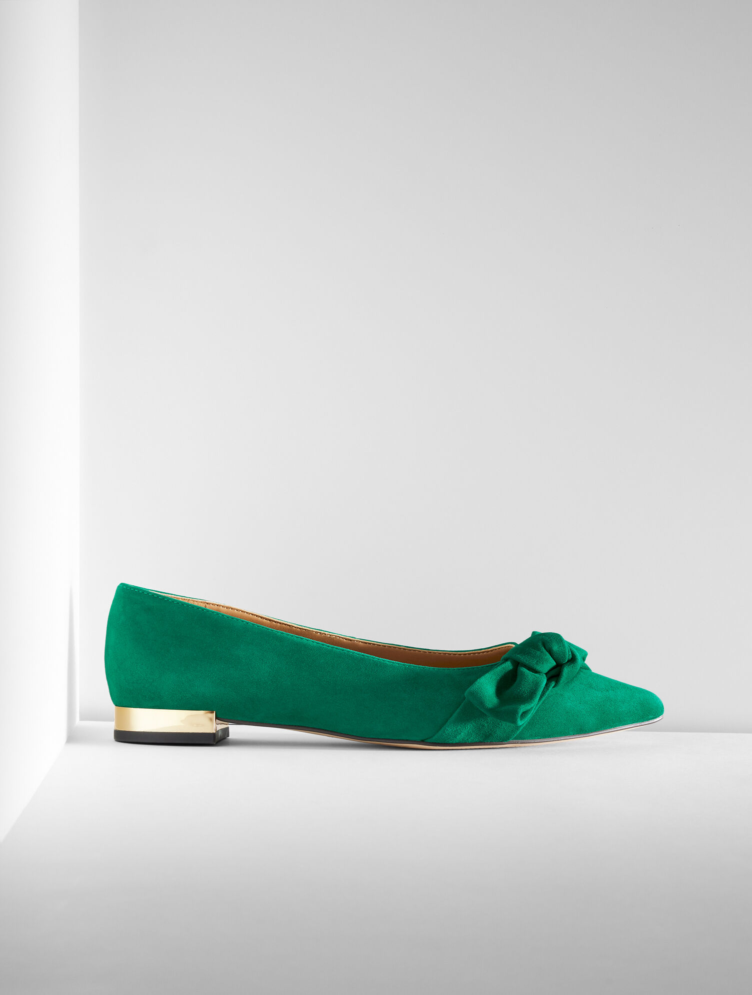 Portia Bow Suede Flats