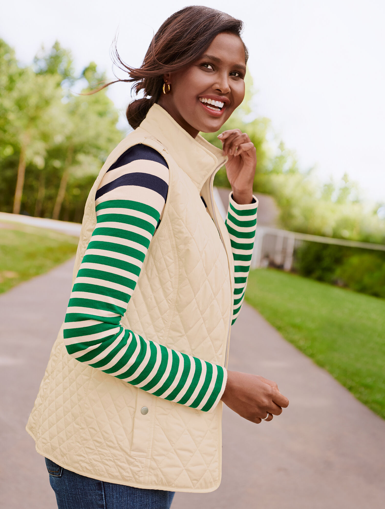 Diamond Quilted Vest | Talbots