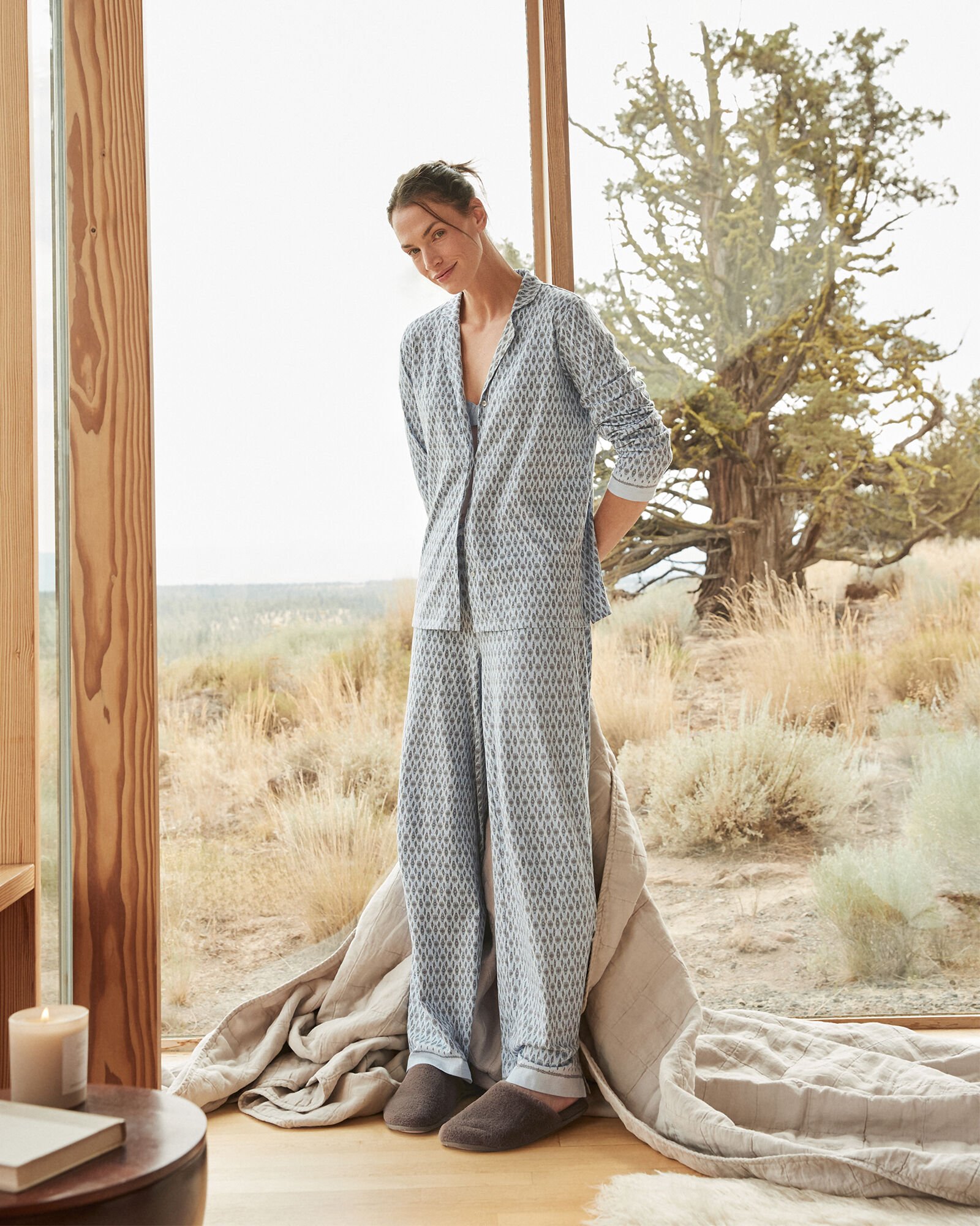 Organic Cotton Jersey Ikat Pajama Set | Haven Well Within