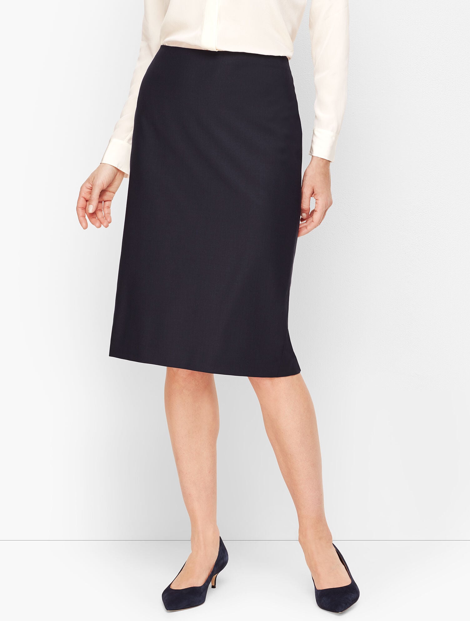 Seasonless Wool Pencil Skirt