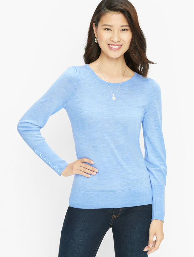Puff Sleeve Merino Pullover