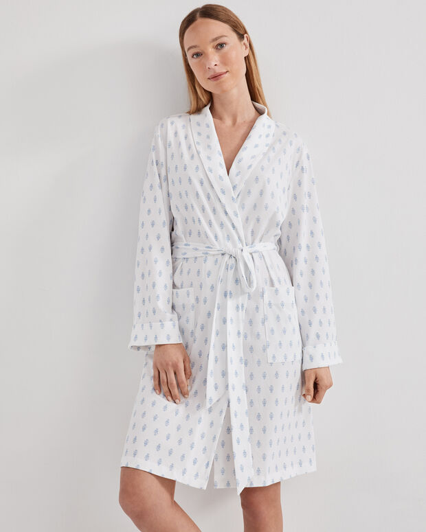 Organic Cotton Jersey Paisley Foulard Robe