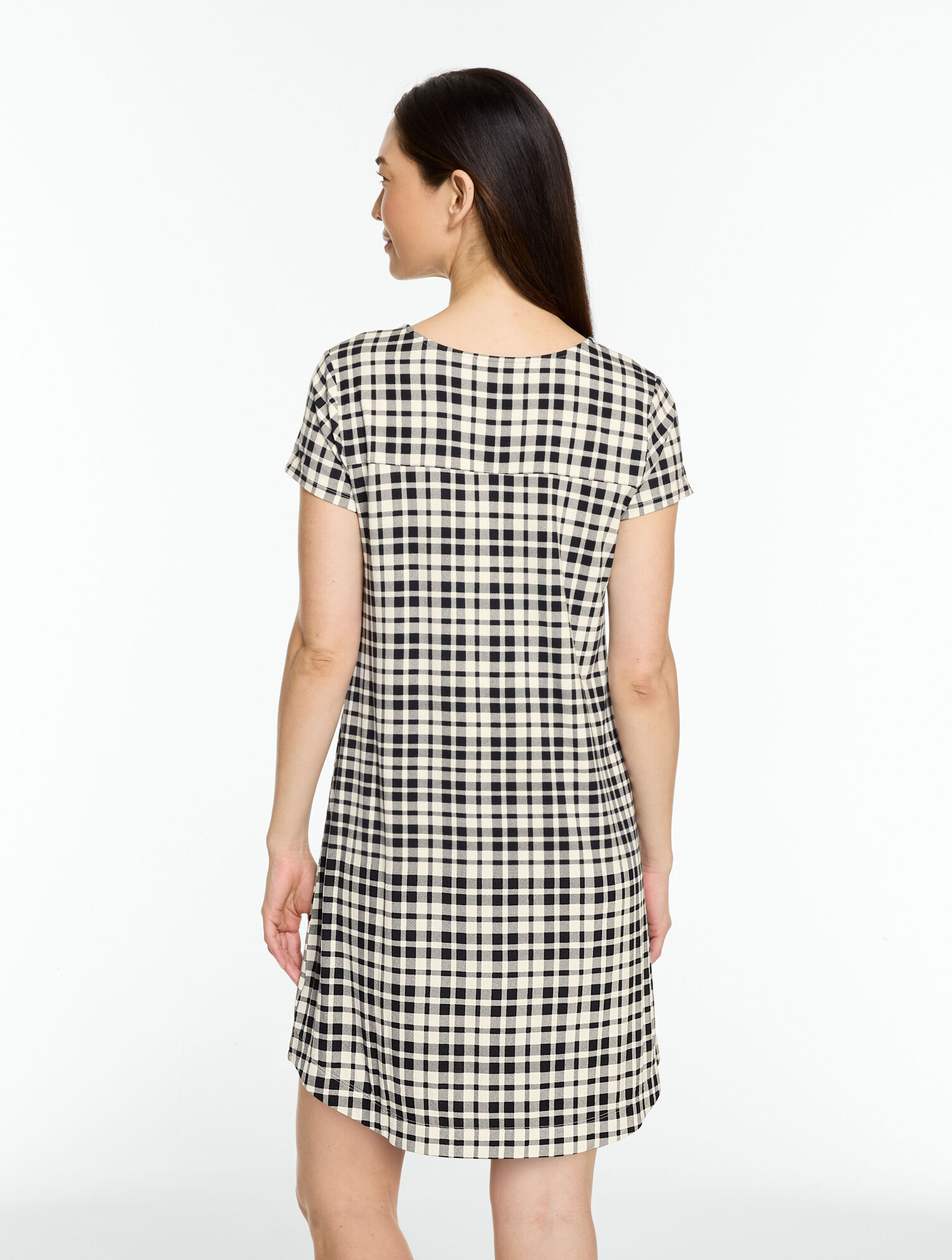 Talbots x Soma Short Sleeve Pajama Dress - Lovely Plaid