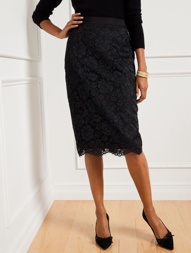 Lace Pencil Skirt