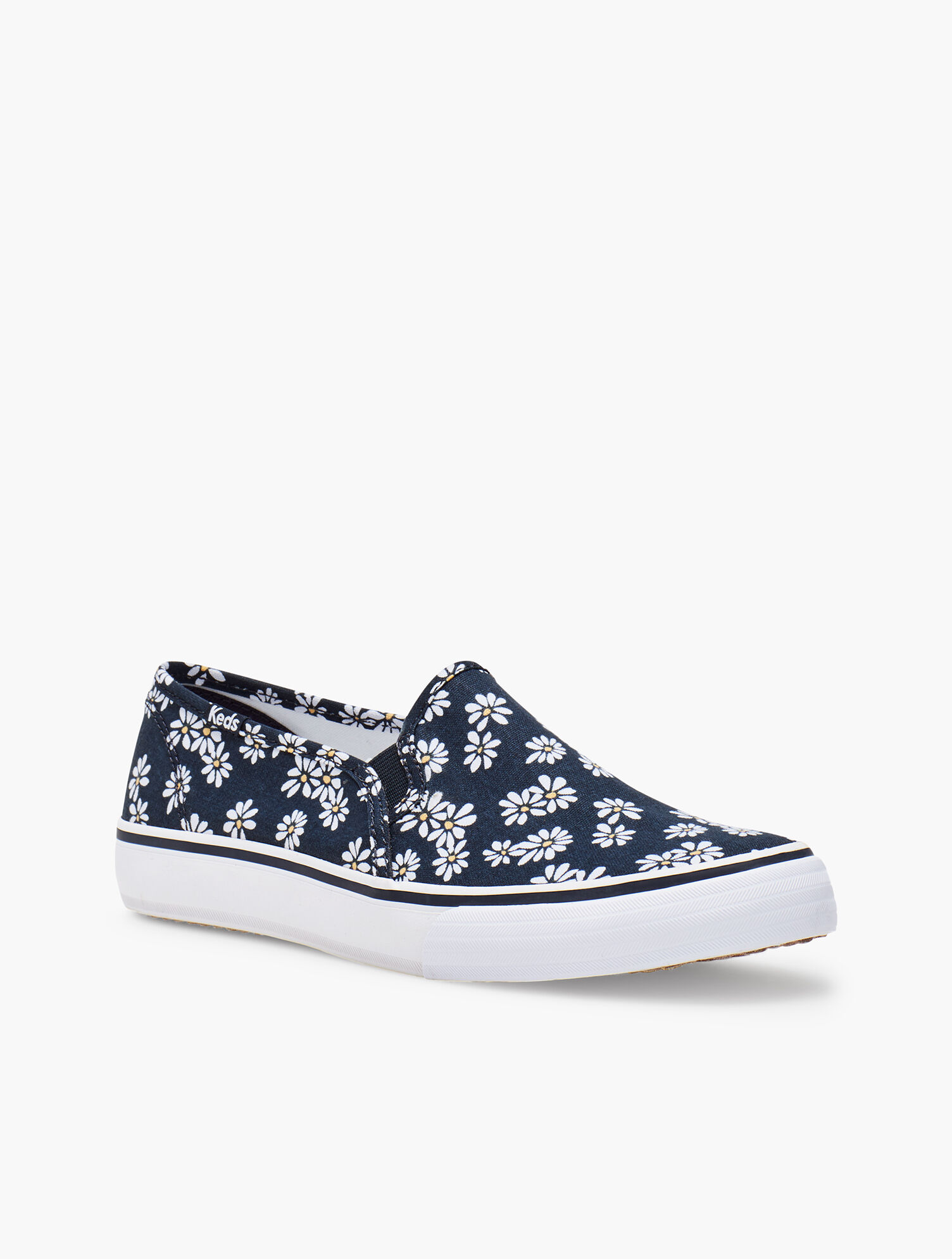 Keds&reg; Double Decker Slip-On Sneakers - Daisy