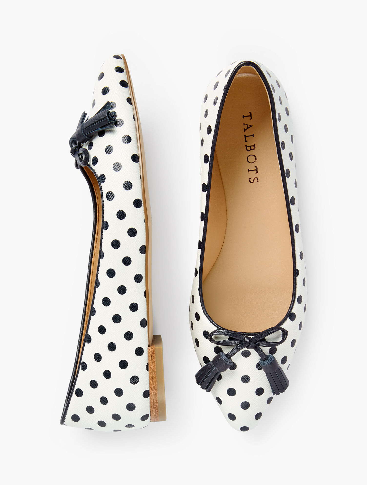 Poppy Bow Flats - Dot Print