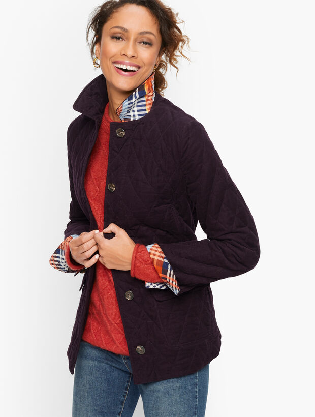 Quilted Corduroy Coat