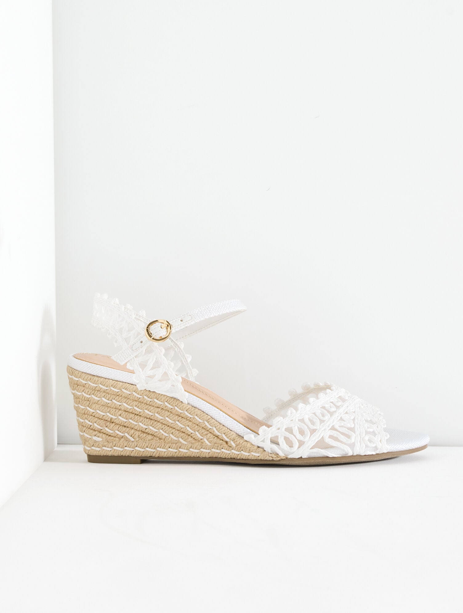 Royce Raffia Wedge Sandals