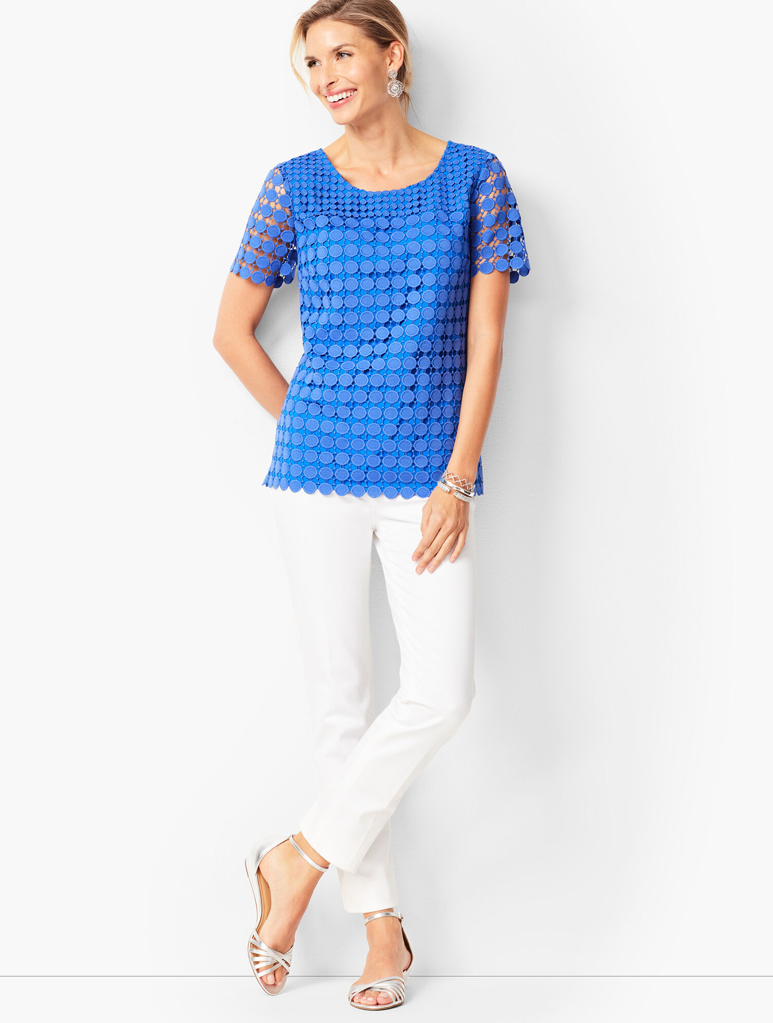 talbots lace tops