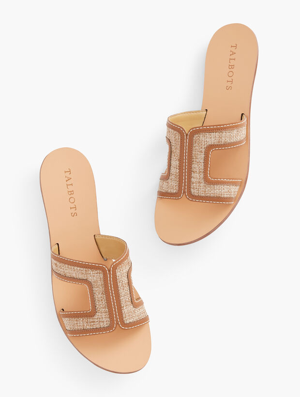 Hannah Slides - Linen