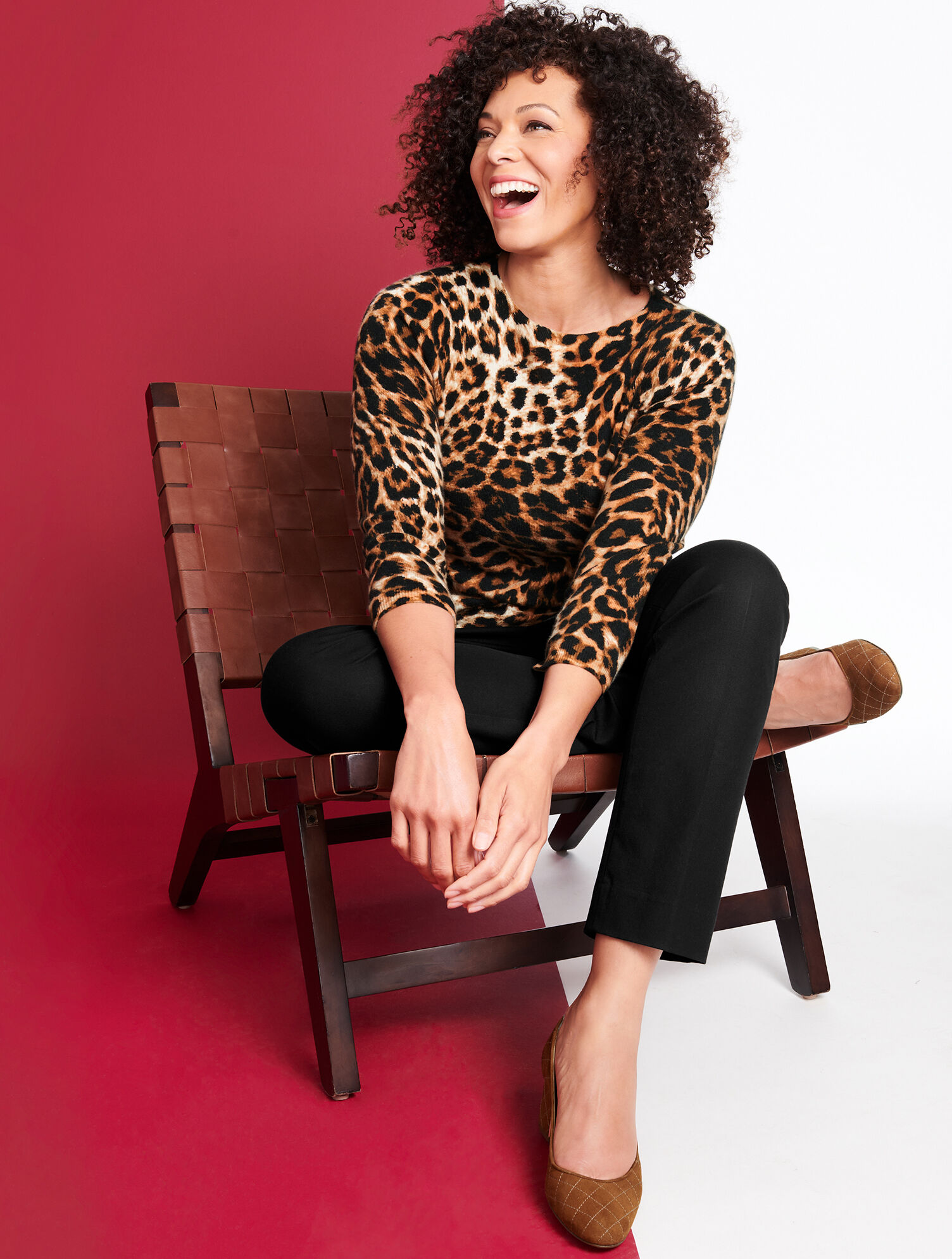 Audrey Cashmere Sweater - Classic Animal