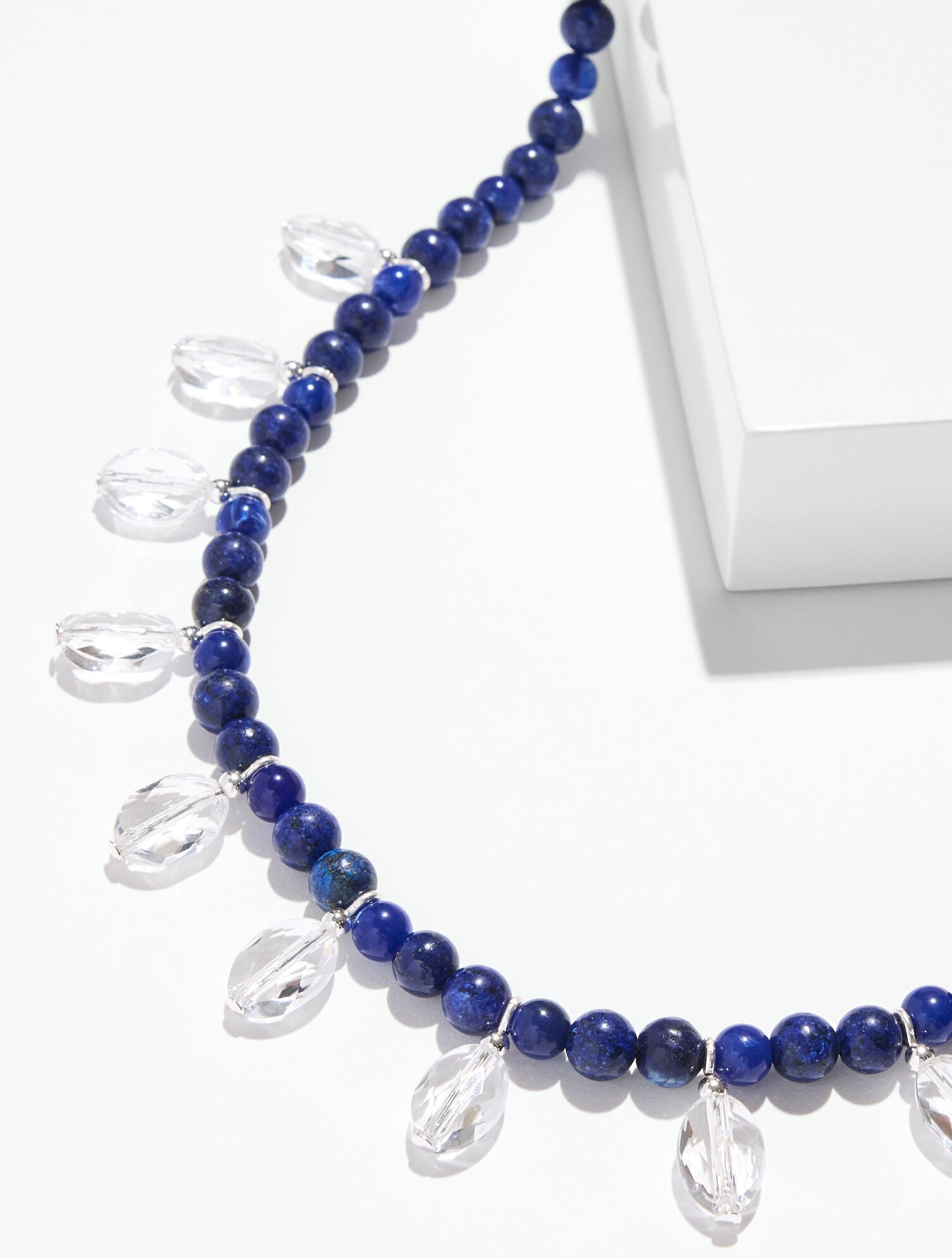 Crystal Droplets Stone Necklace