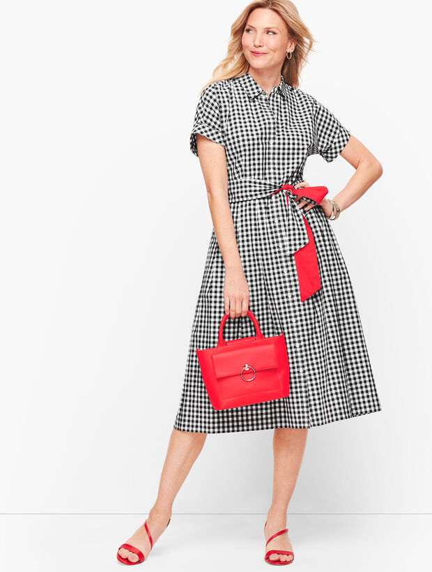 Gingham Shirt Dress