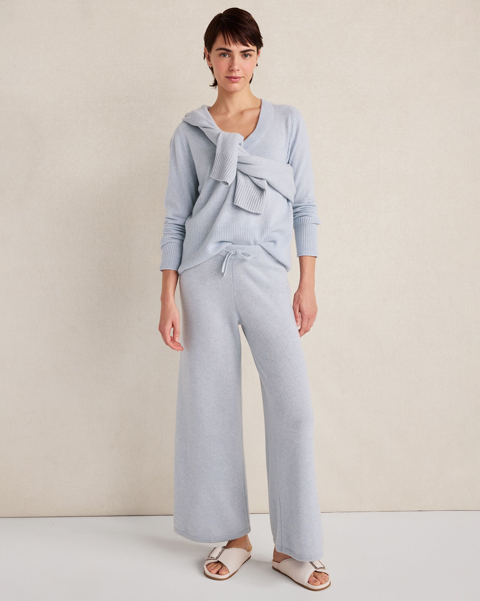 Cashmere Wide Leg Pants