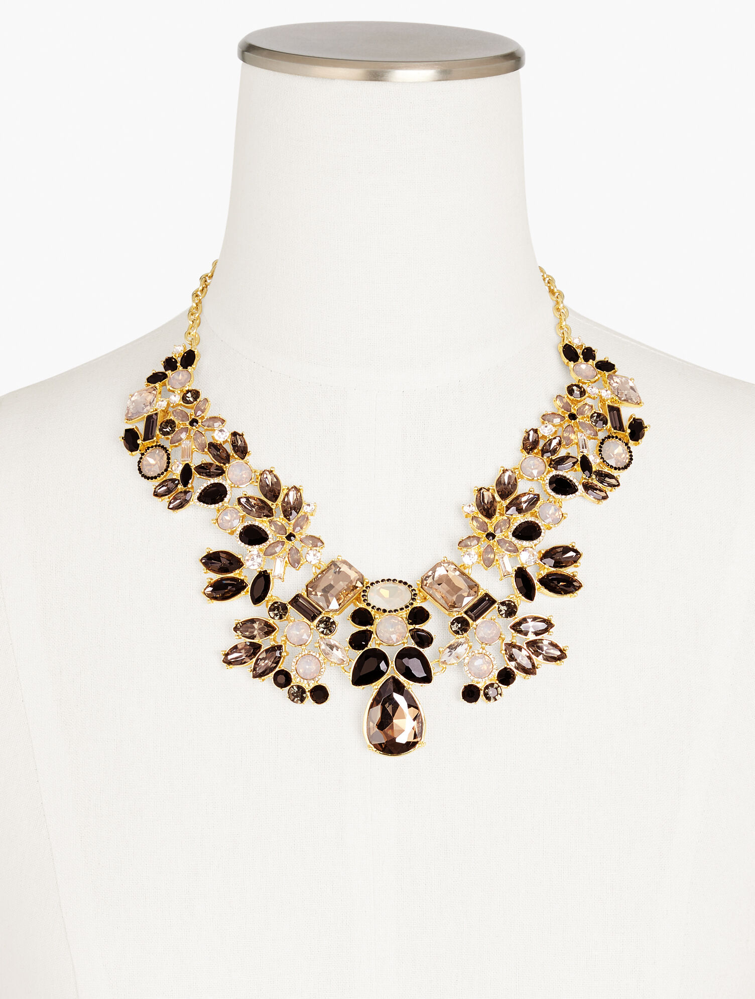 Holiday Crystal Statement Necklace
