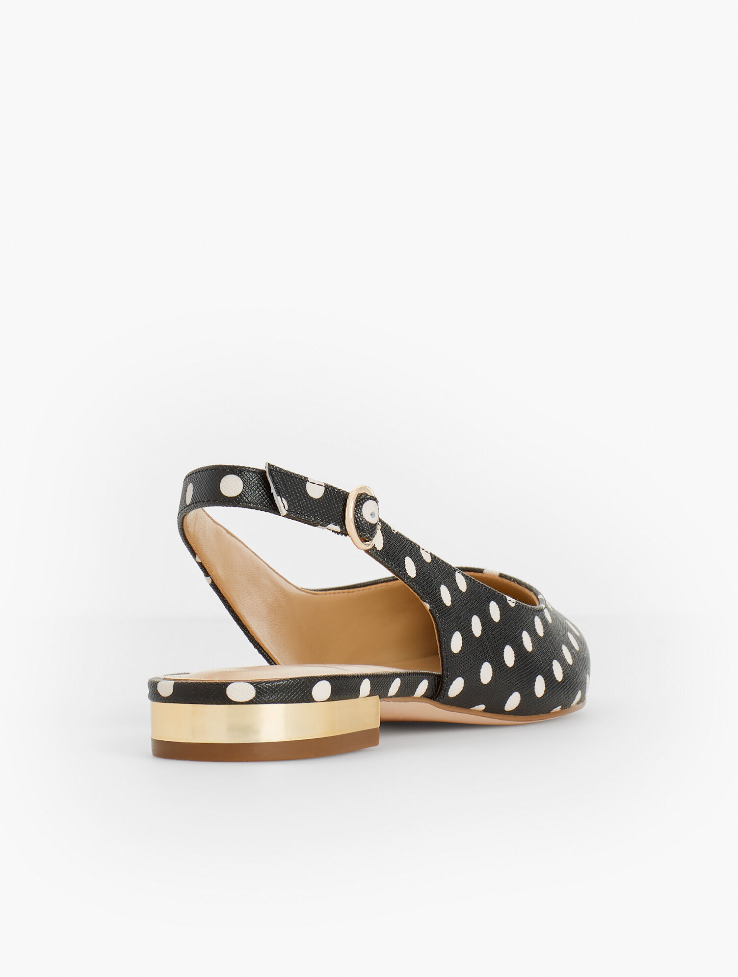 Edison Slingback Flats - Polka Dot