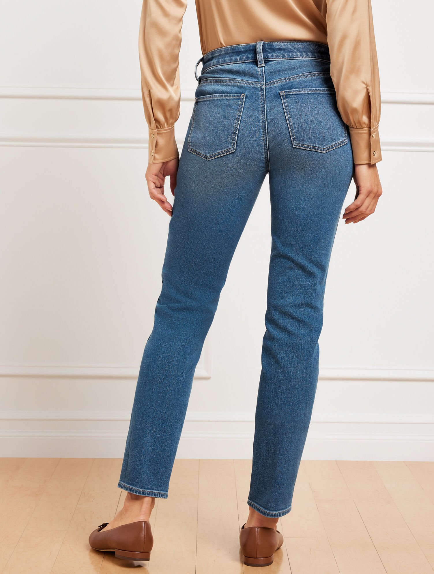 Slim Ankle Jeans Culver Wash Talbots - Main Image