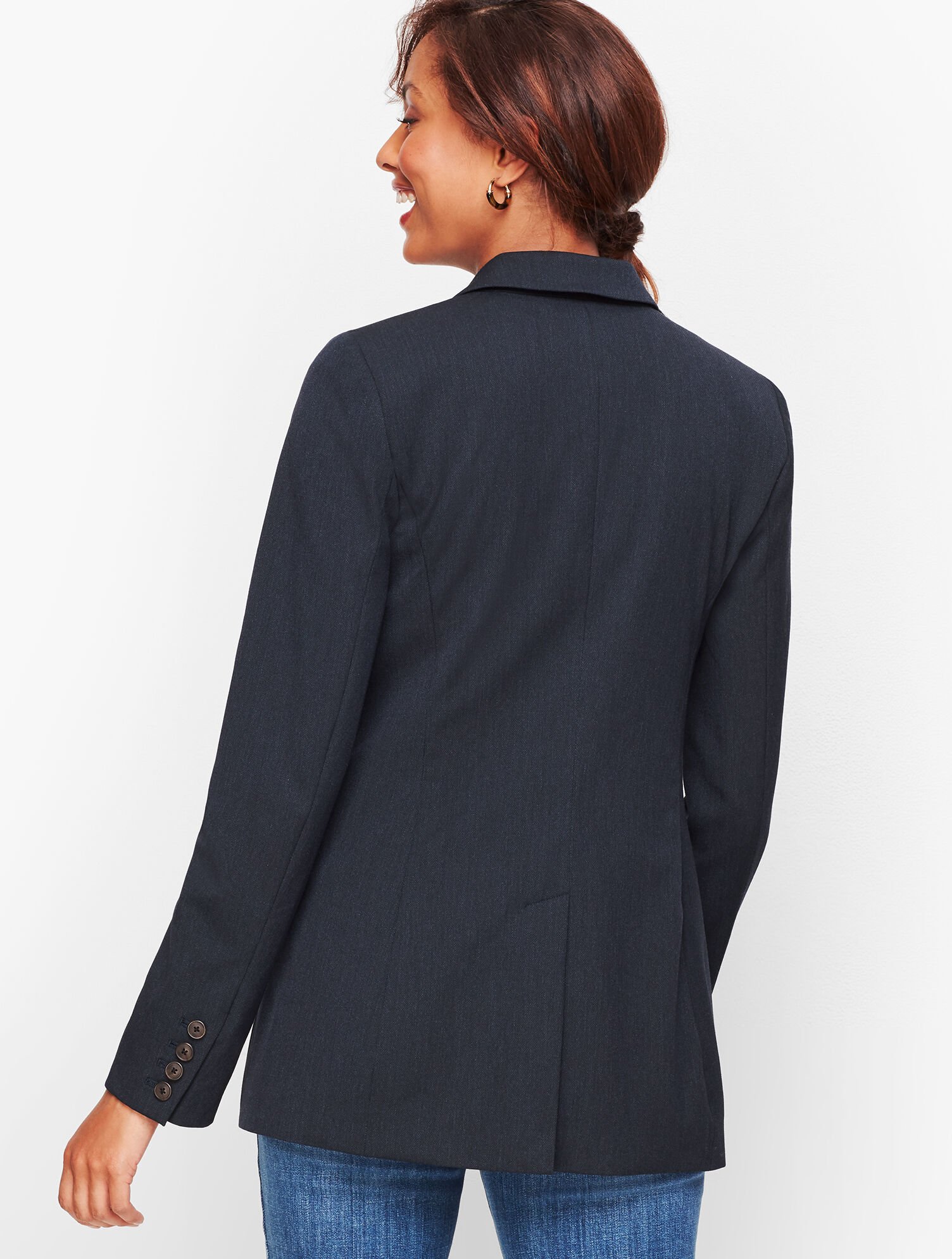 Long Blazer Chambray Talbots