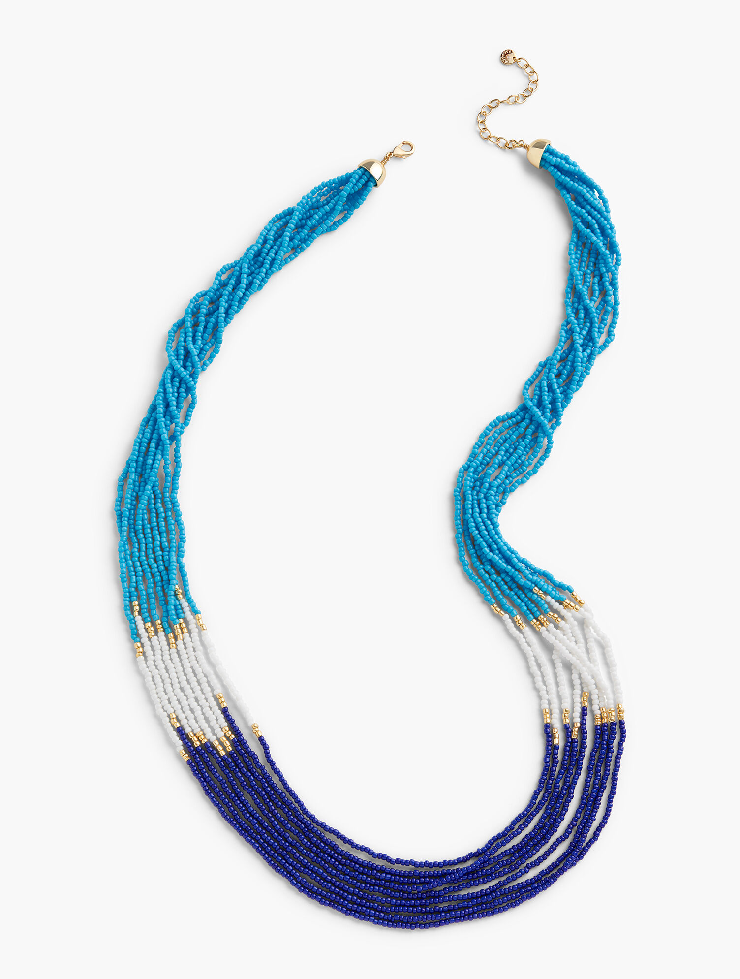 Long Multi-Strand Beaded Necklace