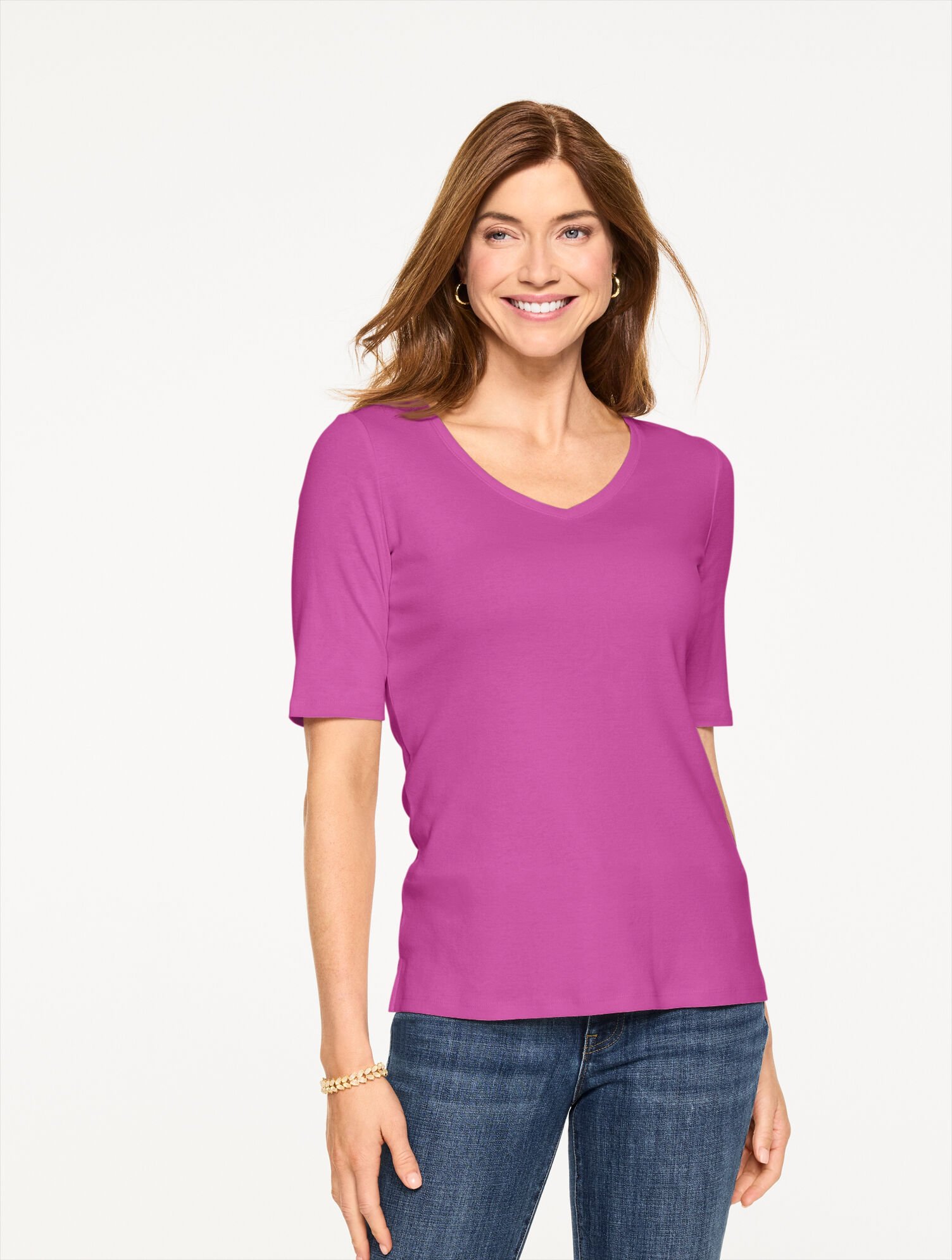 Pima V-Neck Tee