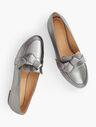 Ryan Knot Metallic Leather Loafers