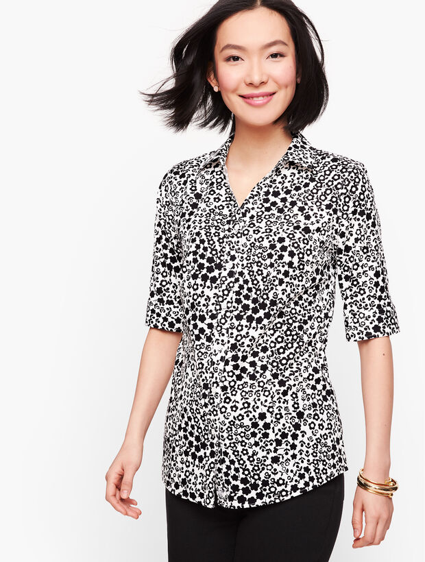 Perfect Shirt - Elbow Length Sleeves - Floral 