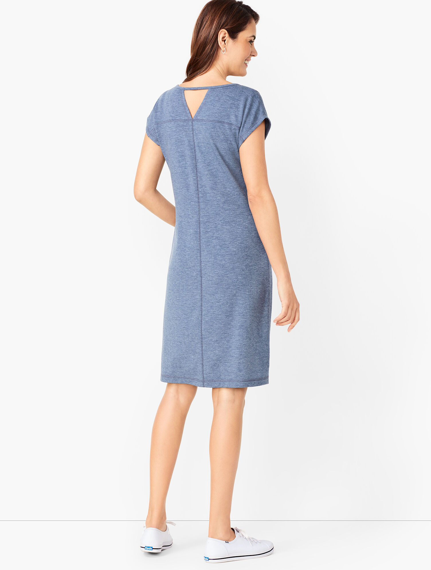 French Terry Dress - Solid | Talbots