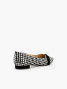 Edison Pleated Flats - Houndstooth