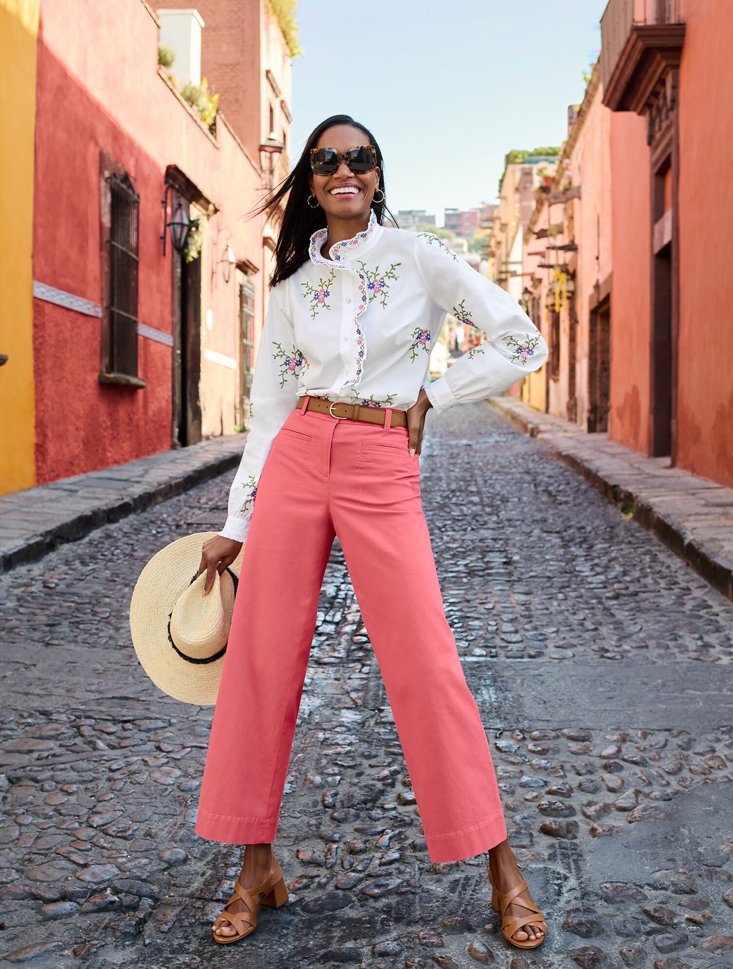 Penelope Square Sunglasses | Talbots display picture 1