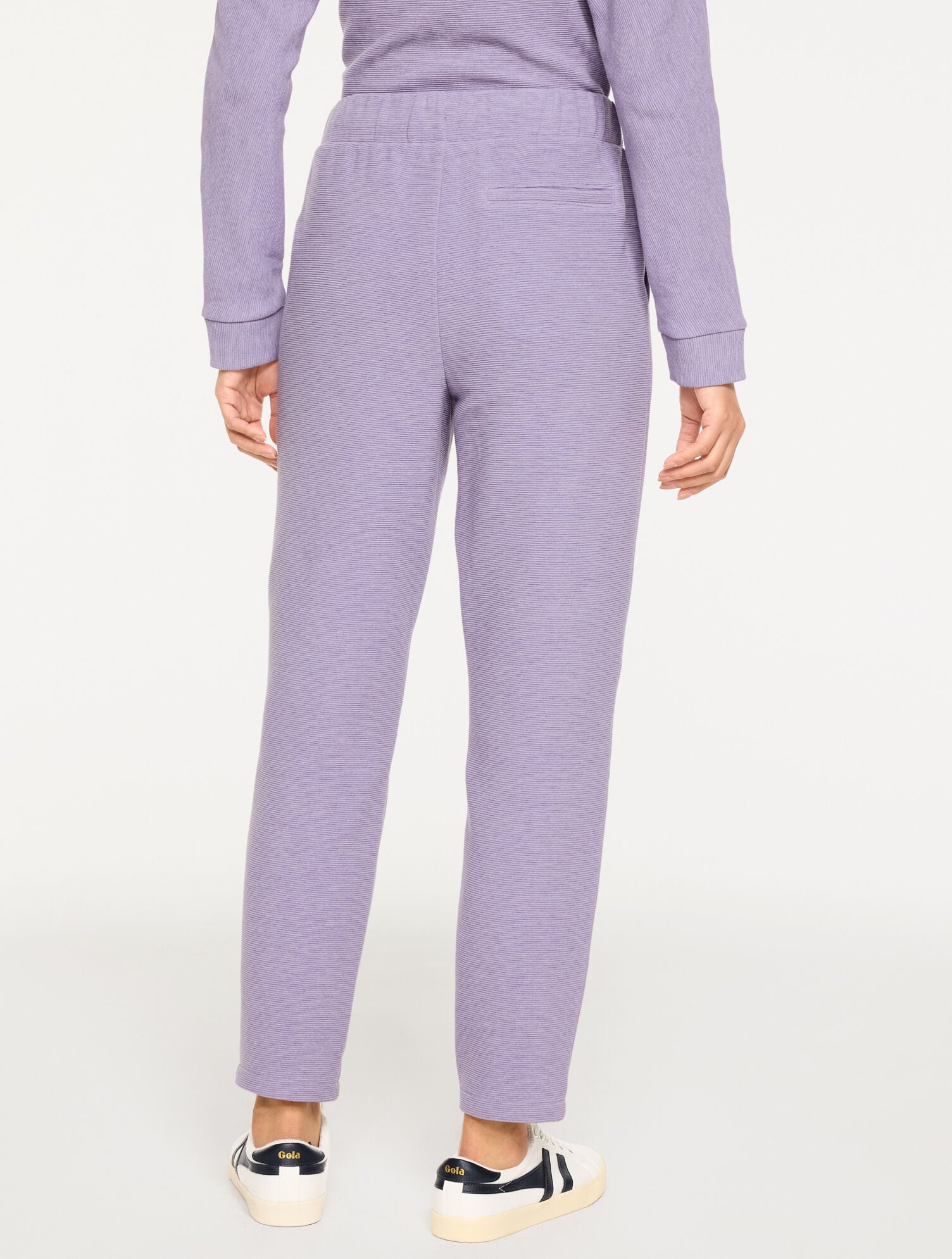 Ottoman Rib Taper Leg Pants