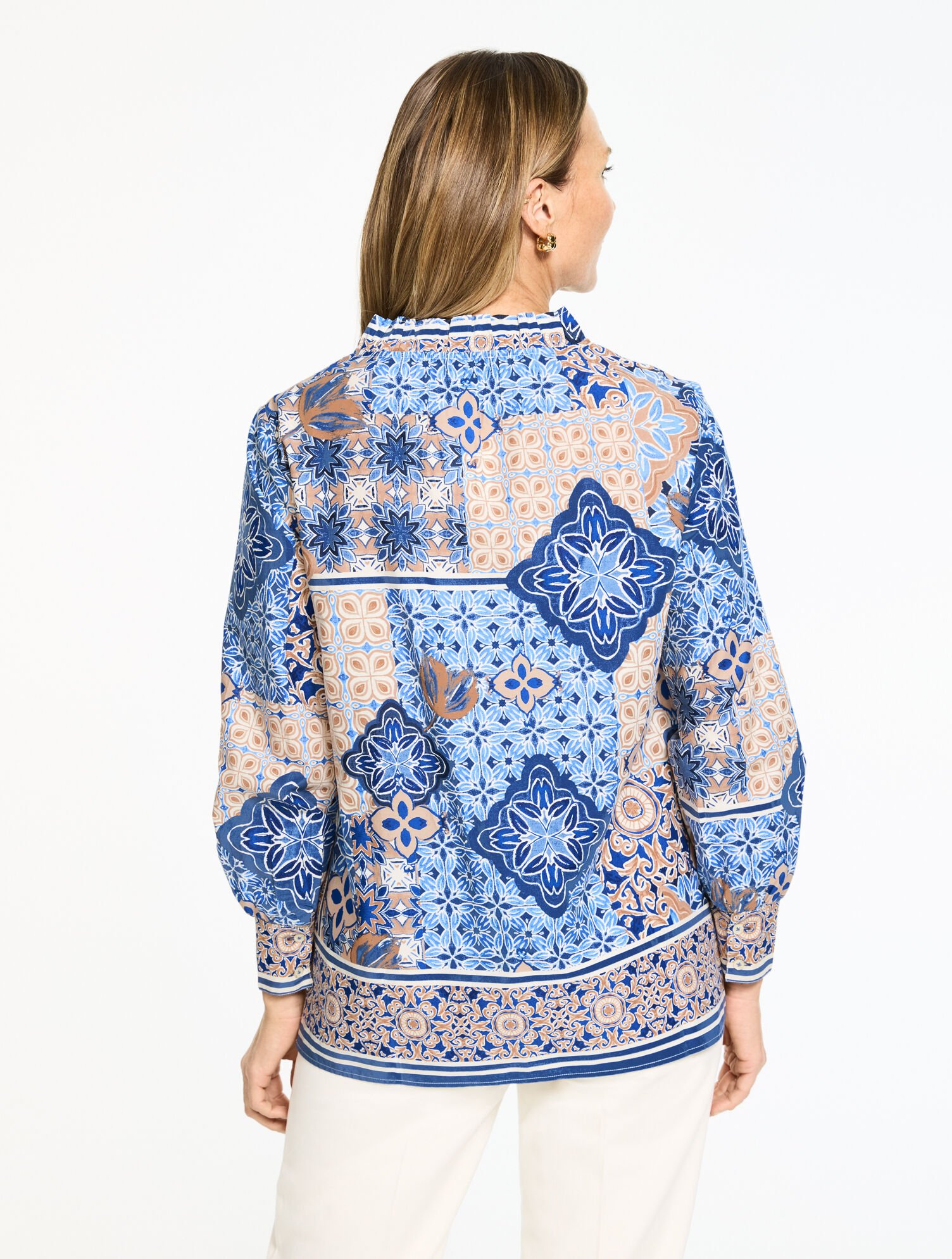 Casablanca Poplin Top