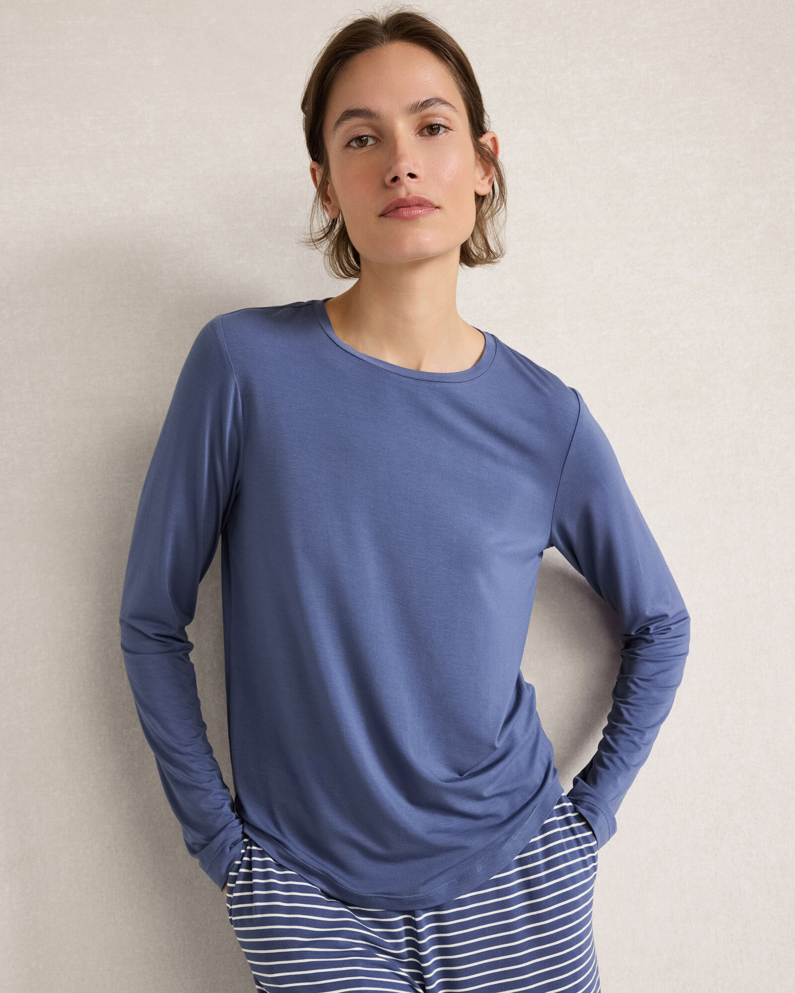 Calm &amp; Cool Long Sleeve Crewneck Tee