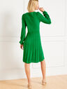 Ribbed Fit &amp; Flare Sweater Dress
