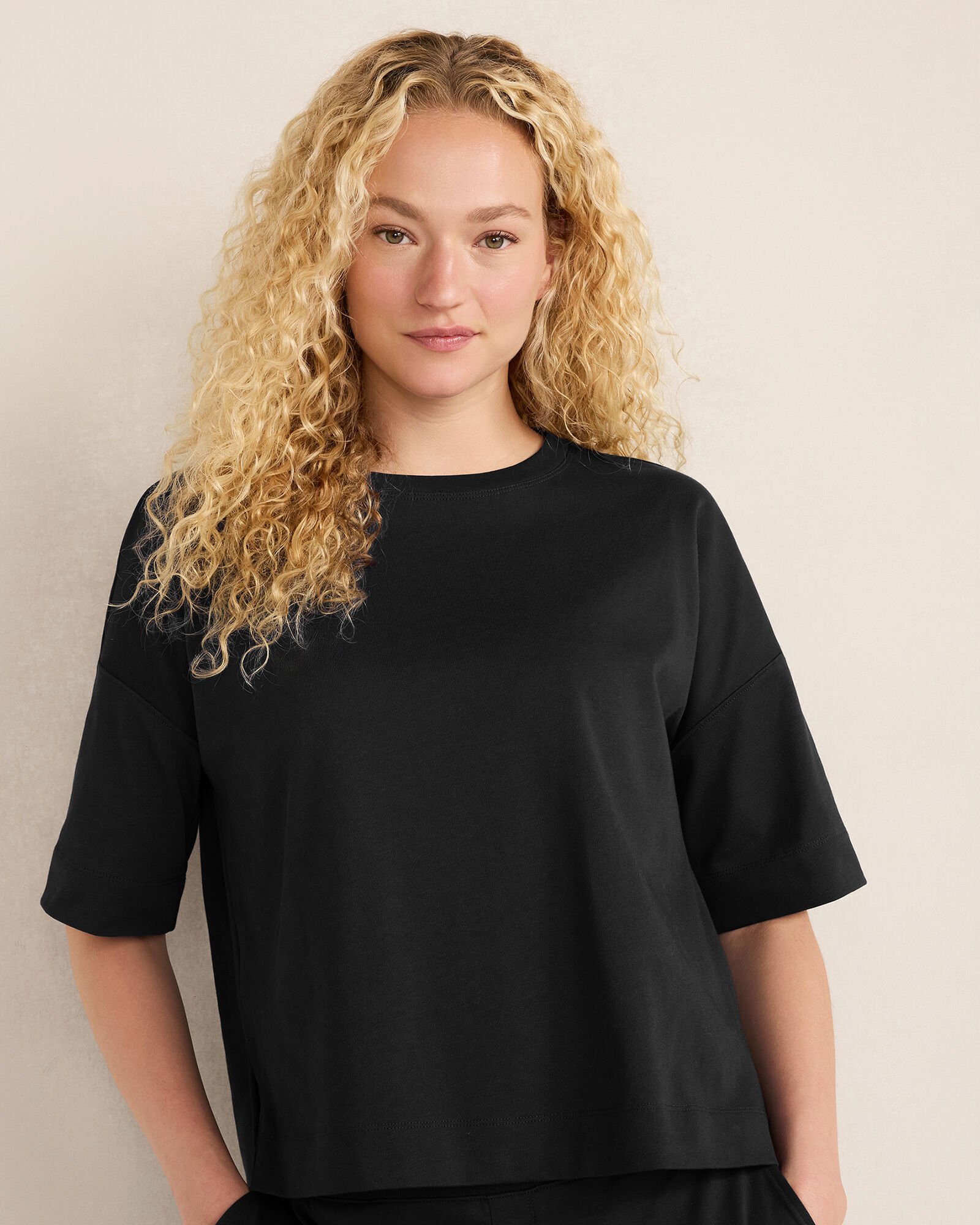 Plaited Organic Cotton Jersey Tee - image 1