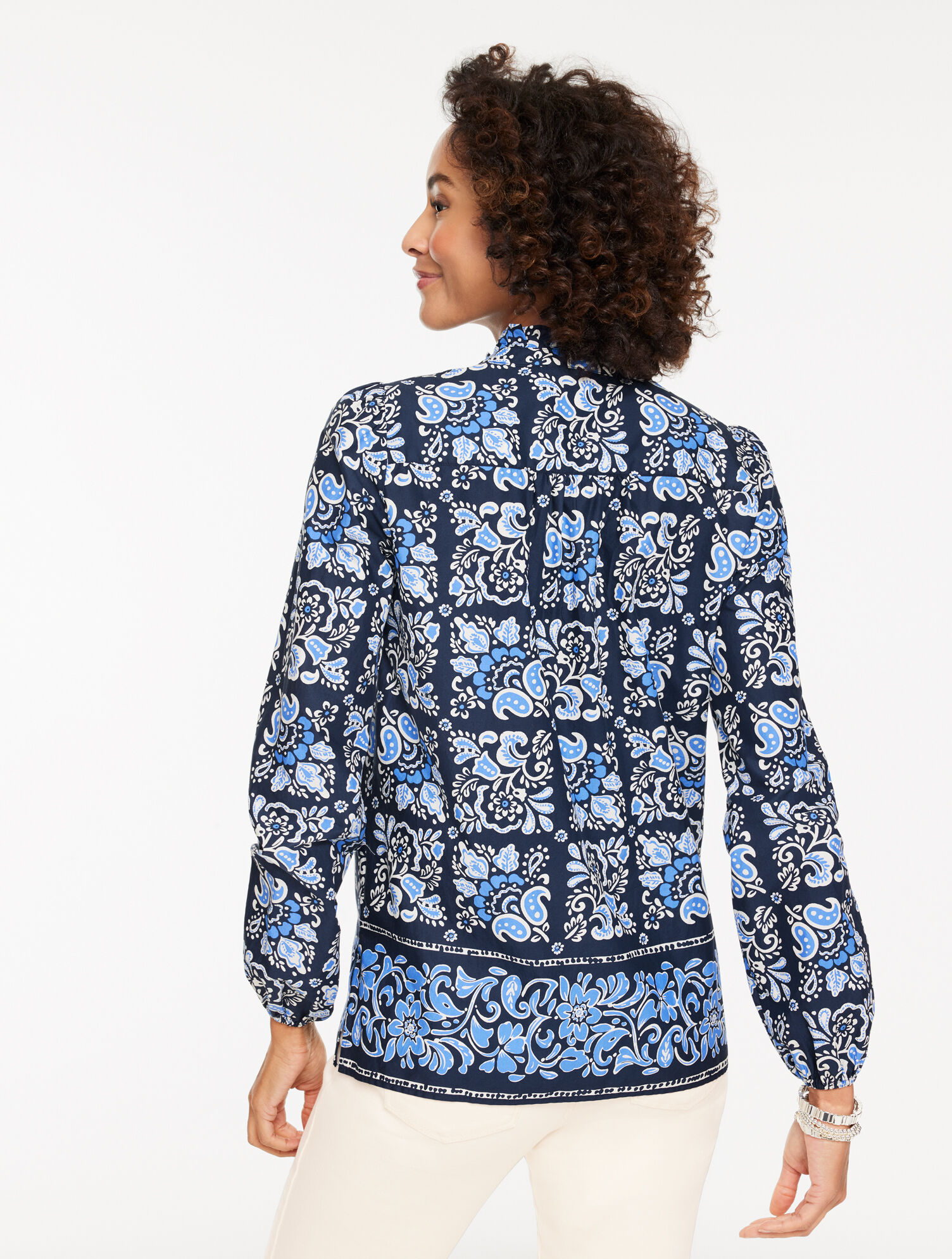 Ruffle Popover - Jacobean Border