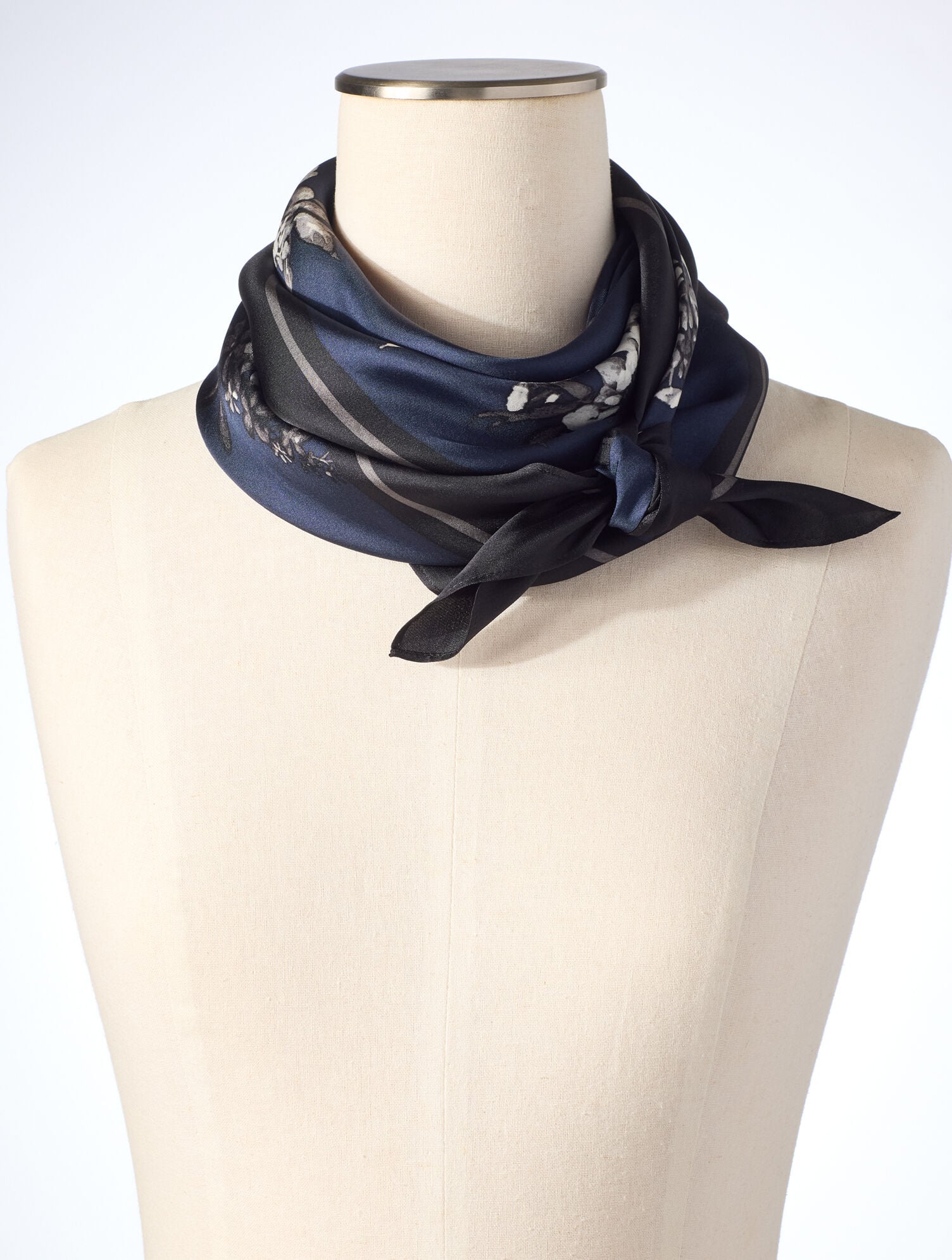 Moonlight Floral Square Scarf