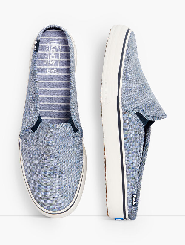 Keds&reg; Double Decker Mule Sneakers - Chambray 